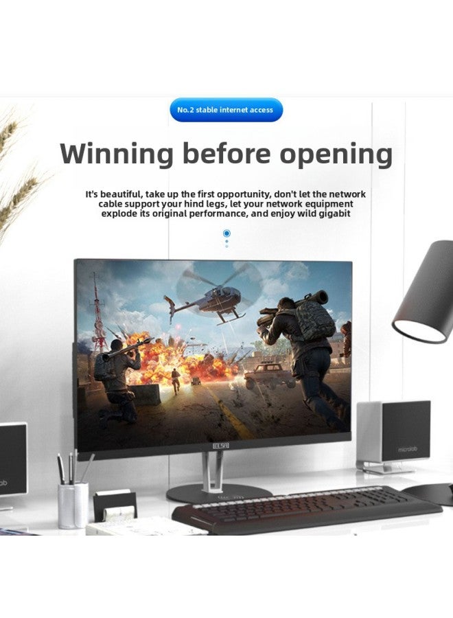 Gigabit Network Cable Home Super Category 5 Super Category 6 Outdoor High Speed 10 Computer Broadband 8 Core Network Monitoring Twisted Pair-Colour:Monitoring 4-core Copper + 2-core Power Supply 【no Connector】-Line Length:15m 【finished Product Line Is Ready To Use】 - Image 3